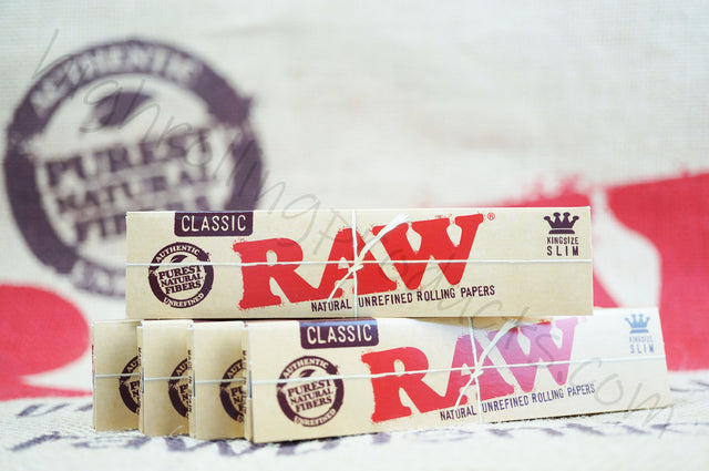 5 Packs(32 in Each Pack) Raw Classic King Size Rolling Paper