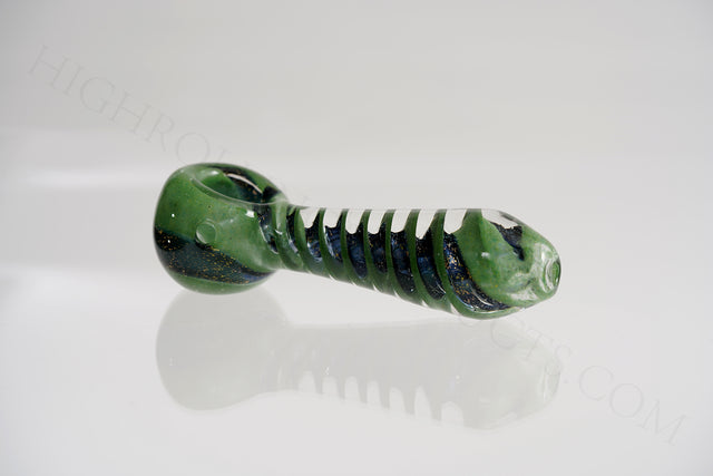 Heavy Glass Hand Art 4.5" Tobacco Pipe Model #4503