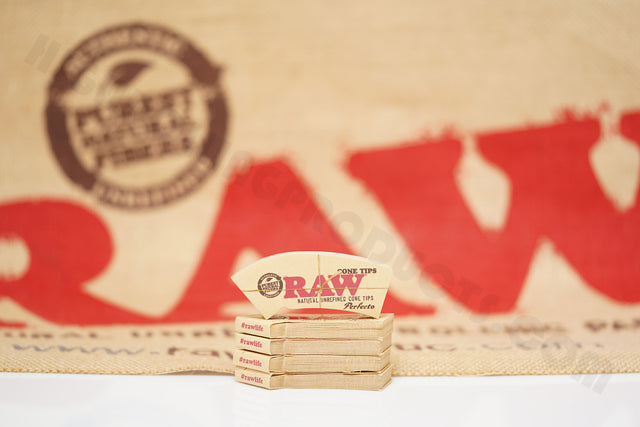 5 Packs(32 Tips Per Pack) Of Raw Rolling Paper Perfecto Cone Tips