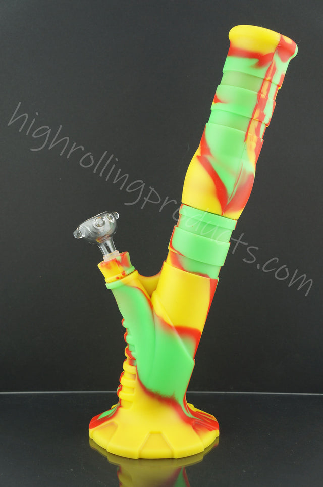 High Quality Silicone Hookah Bubbler 13.5" X 2.5" Tobacco Pipe