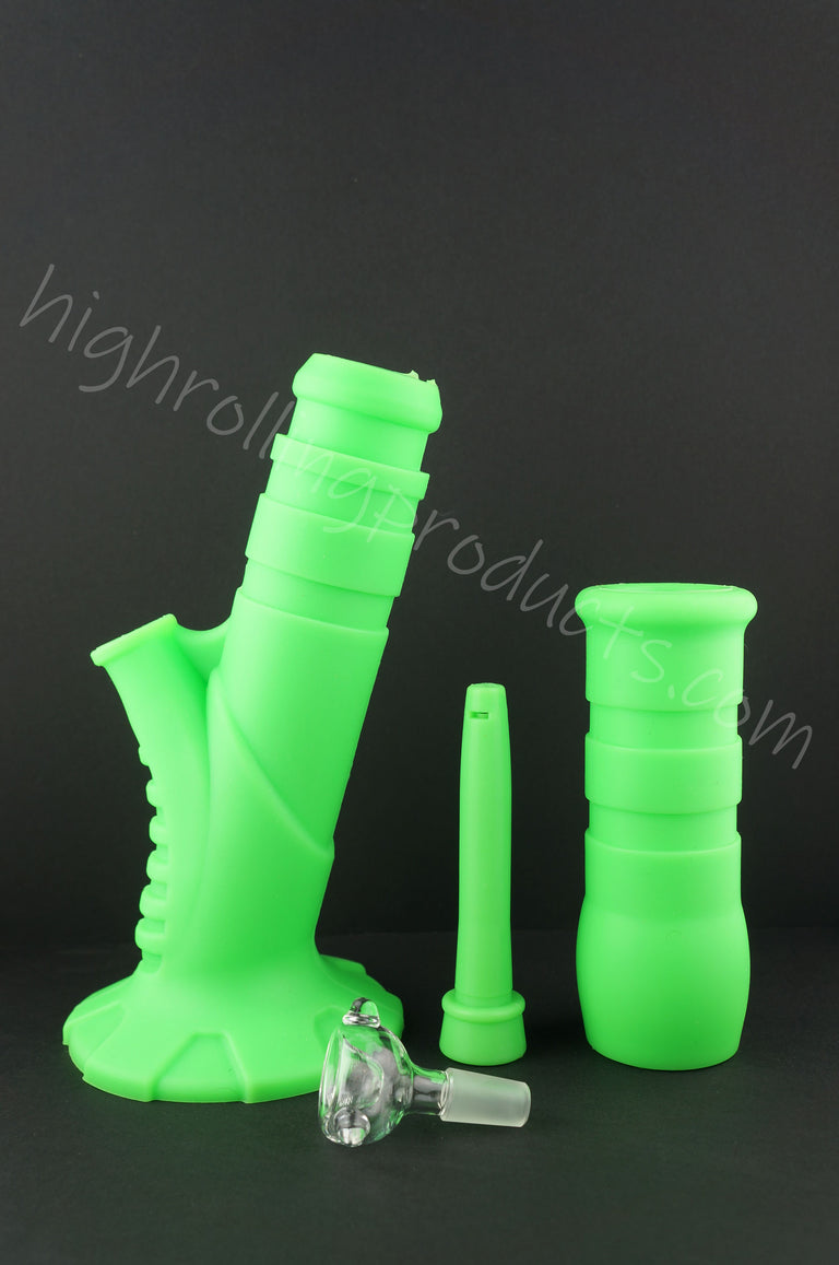 High Quality Silicone Hookah Bubbler 13.5" X 2.5" Tobacco Pipe