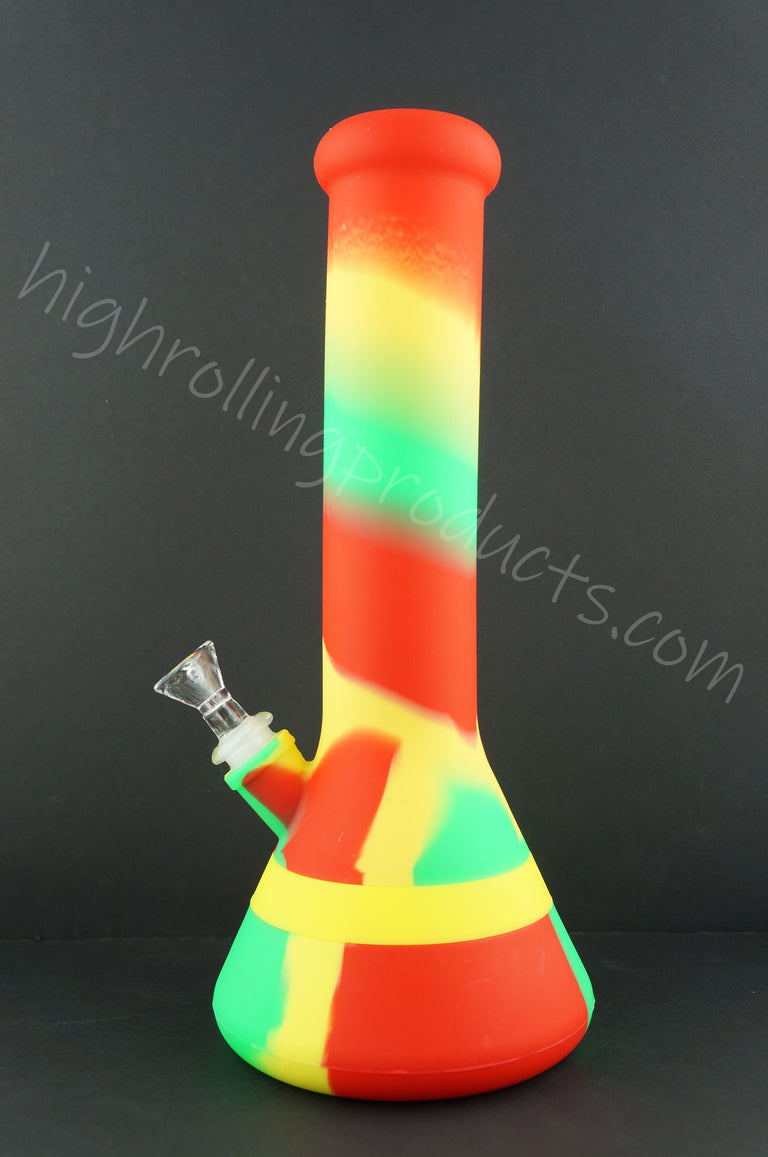 High Quality Silicone Hookah Bubbler 12" Tobacco Pipe