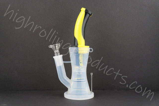 High Quality Silicone Cylinder Hookah Bubbler 8" Tobacco Pipe