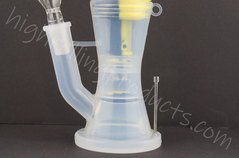High Quality Silicone Cylinder Hookah Bubbler 8" Tobacco Pipe