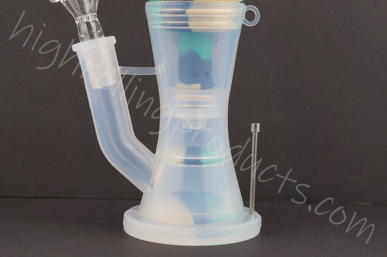 High Quality Silicone Cylinder Hookah Bubbler 8" Tobacco Pipe
