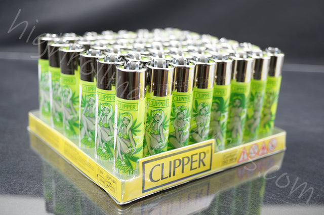 48x (Full Display) Clipper Refillable Full-Size Lighters "Mary Jane" Collection
