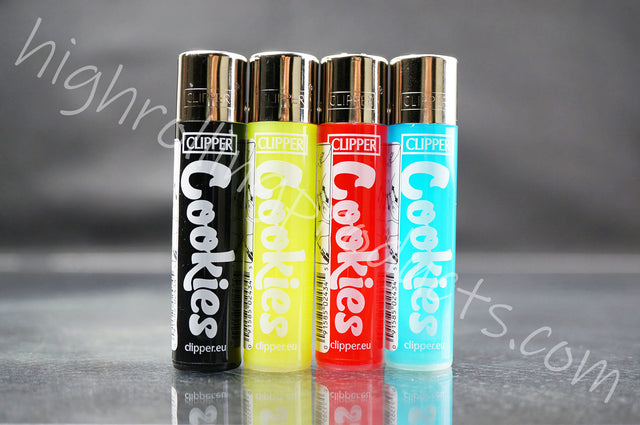 4x Clipper Refillable Lighters "Cookies" Collection