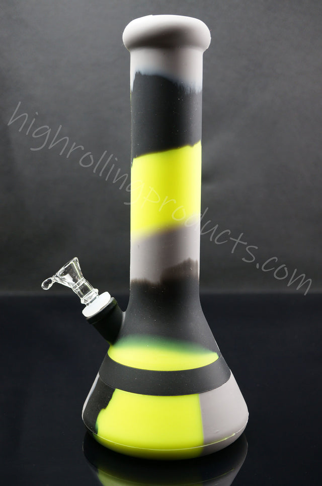 High Quality Silicone Hookah Bubbler 12" Tobacco Pipe