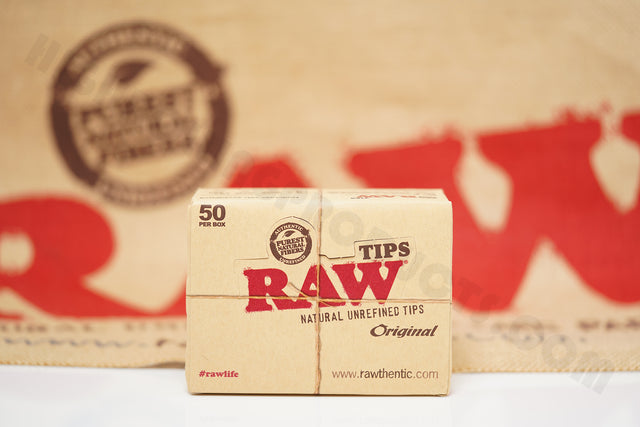 Full Box 50 Packs(50 Tips Per Pack) Of Raw Rolling Paper Original Tips