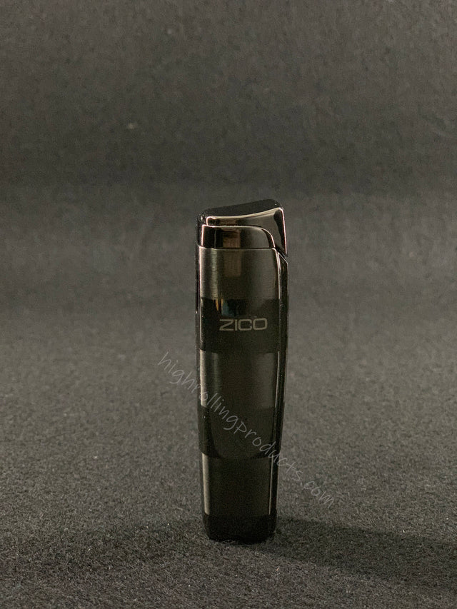 Zico ZD-19 Butane Refillable Adjustable Single Flame Torch Lighter (Gunmetal)