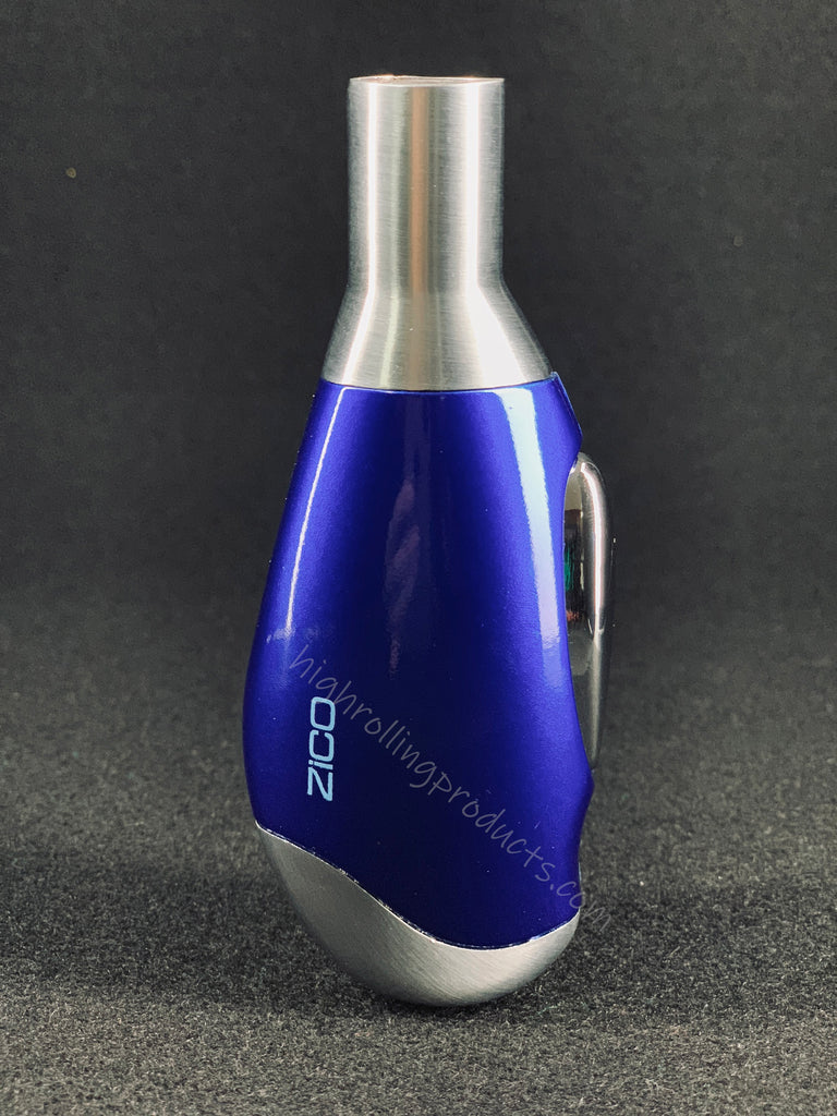 Zico MT-06 Butane Refillable Adjustable Single Torch Flame Lighter (Blue color)