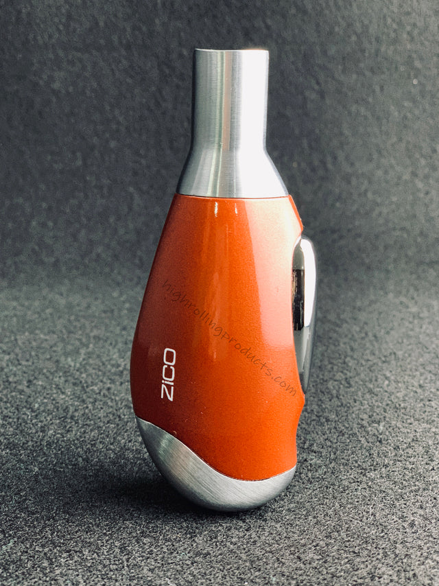 Zico MT-06 Butane Refillable Adjustable Single Torch Flame Lighter (Brown color)